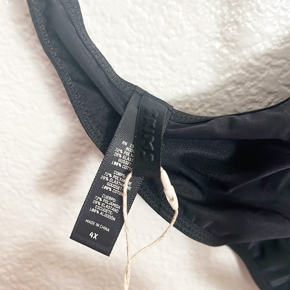 Skims Black Silky T-Back New Plus Women’s Thong - Picture 7 of 8